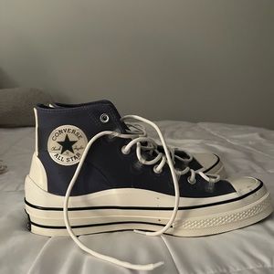 Blue Converse, Men size 10